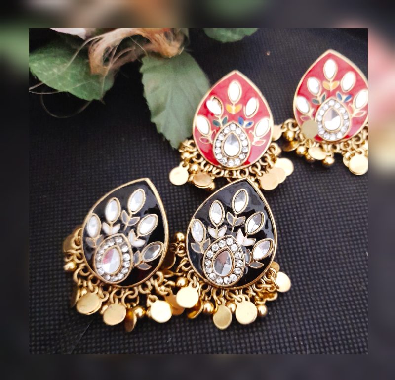 Indian Kundan Earrings - Image 4